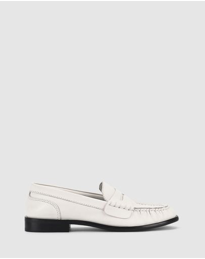 Chalk White Leather