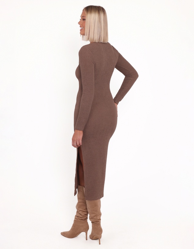 Petal & Pup - Laney Long Sleeve Midi Dress - Olive