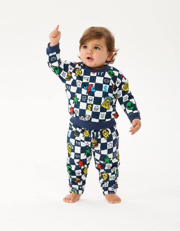 Rock Your Baby - Far Out Check Baby Alexander Track Pant