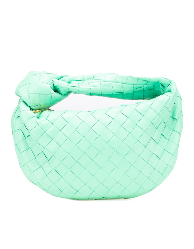 Pre-Loved by Azura Reborn - Pre-Loved bottega veneta Woven Leather Top Handle Bag Knotted Detail Stylish Handbag