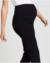 Angel Maternity - Maternity Straight Cut Ponti Work Pants