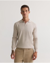 Oxford - Dominic Open Polo Collar Knit
