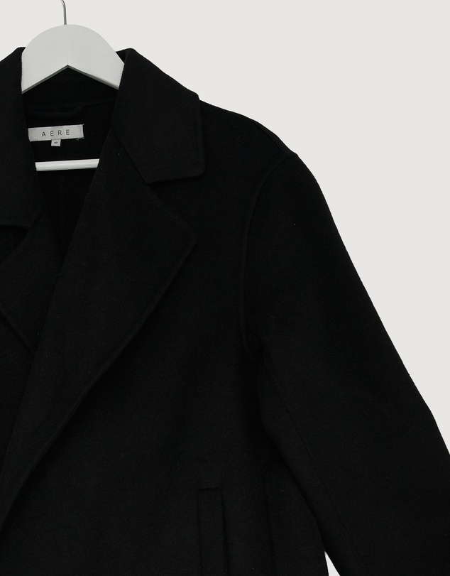 Revibe - Repaired AERE Chloe Double Faced Wool Blend Coat - AU 10