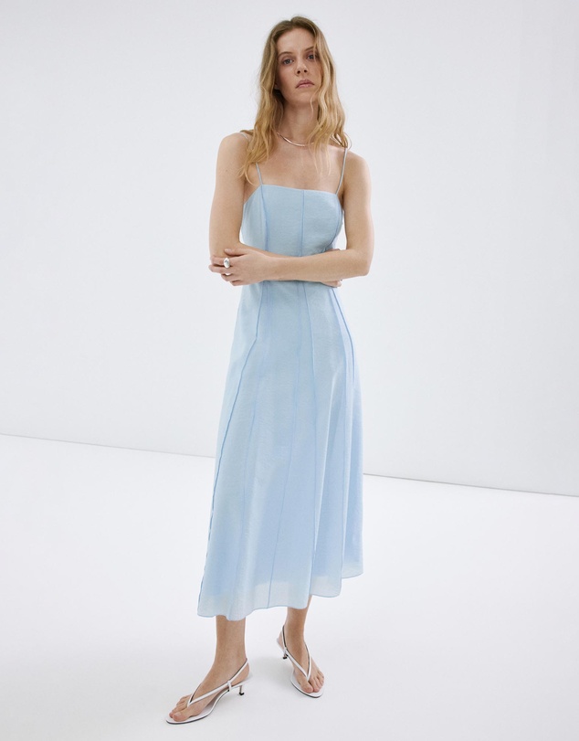 M.N.G - Lyocell Dress with Stitching Detail