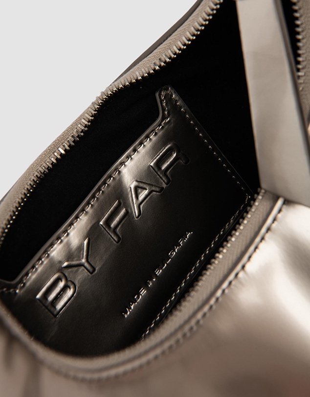 By Far - Amberette Metallic Leather Bag