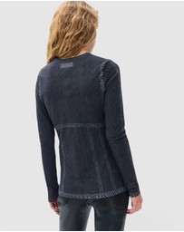 rag & bone - rb Miramar Mesh Long Sleeve Tee