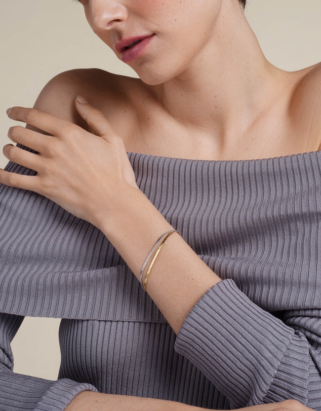 Rosefield - Snake Duotone Ring, Necklace and Bracelet Set