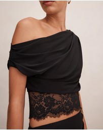 Forever New - Quinn Tipped Lace Top