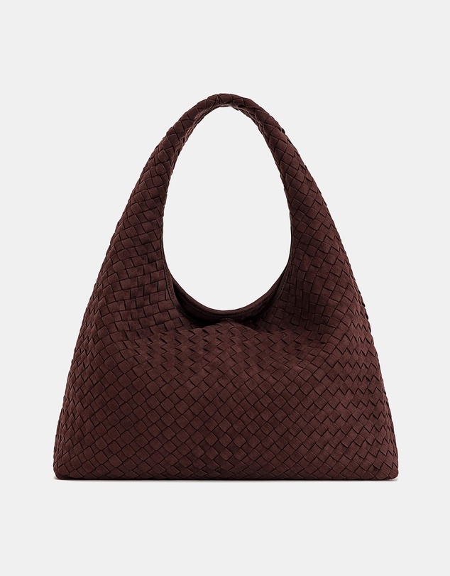 JW PEI - Laura Faux Suede Woven Shoulder Bag