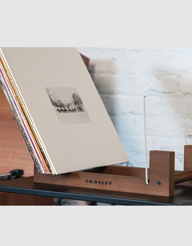 Crosley - Crosley Voyager Bluetooth Portable Turntable - Dune + Bundled Crosley Record Storage Display Stand