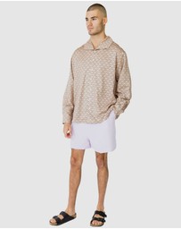 Justin Cassin - Imran Print Wide Collar Shirt