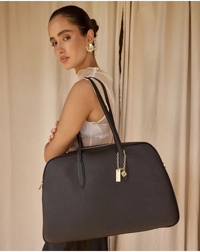VESTIRSI - Vera Black Large Bowler Bag