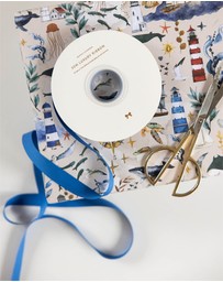Bespoke Letterpress - Cotton Ribbon - Cobalt - 30 Meters
