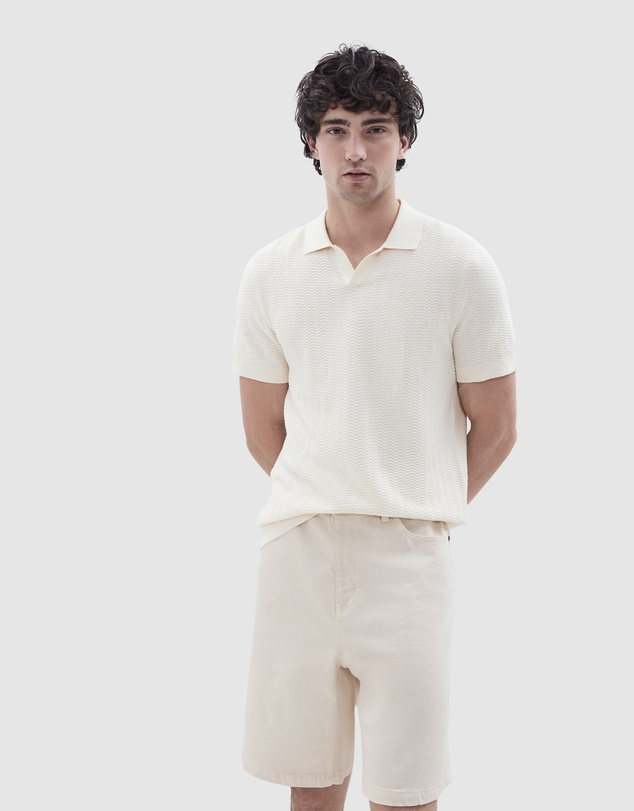 UNISON - Zig Zag Knit Polo