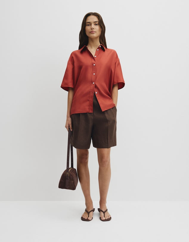 Country Road - Short Sleeve Silk Shirt