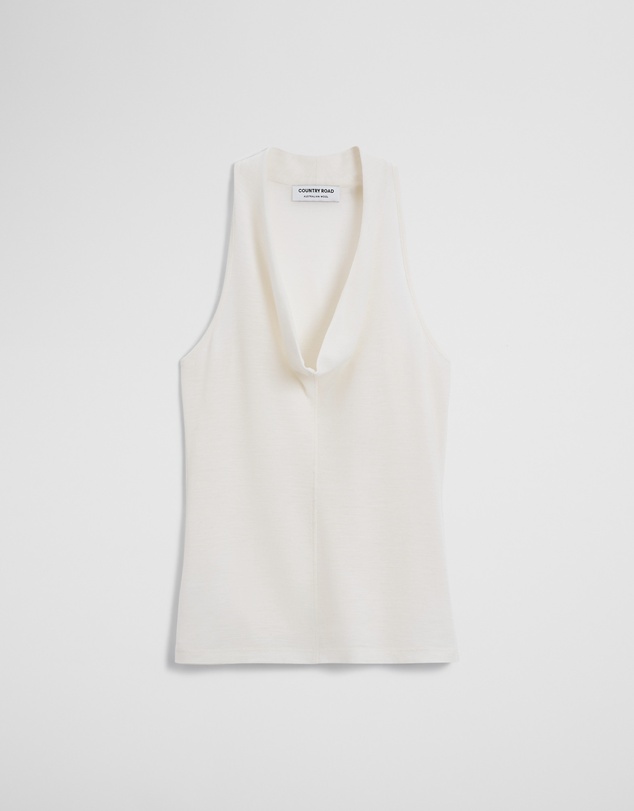 Country Road - Wool V-neck Drape Tank