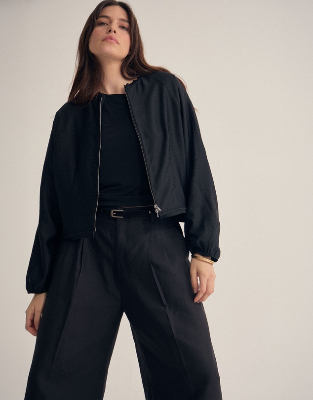 Oxford - Cindy Unlined Bomber Jacket