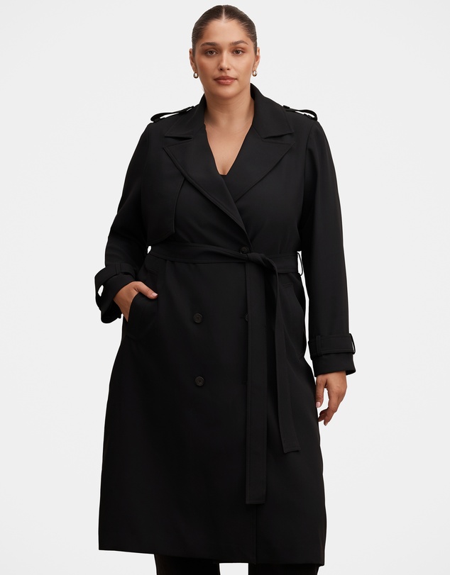 Forever New Curve - Cameron Curve Soft Trench Coat