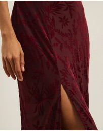Atmos&Here - Celina Burnout Mesh Midi Dress