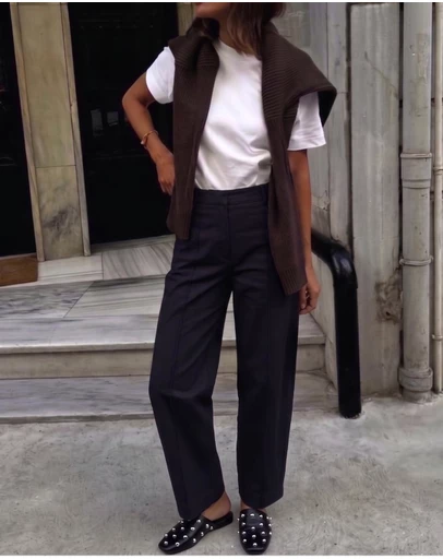 Atmos&Here - Elena Barrel Leg Pants
