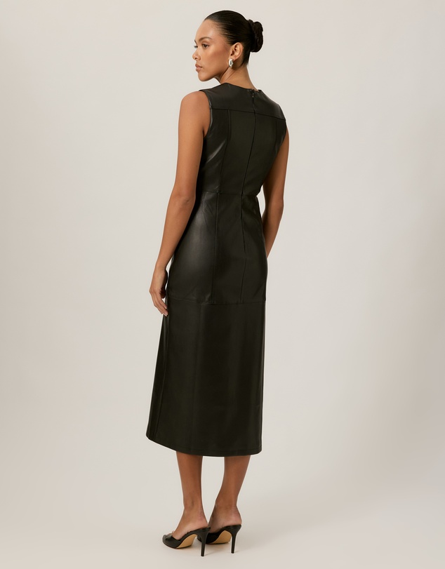 Tussah - Cameron Leather Look Midi Dress