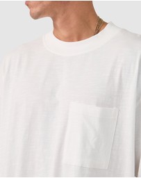 Zanerobe - Cropped Slub Flow Tee Vintage White