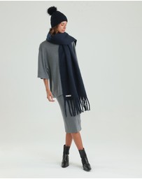 Morgan & Taylor - Ella Woven Scarf in Navy Blue