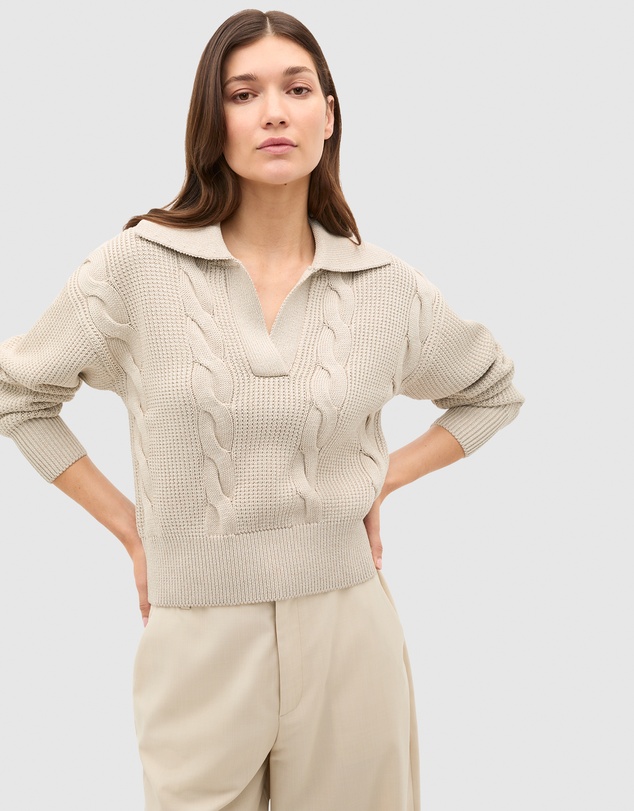 Seed Heritage - Cotton Textured Cable Knit