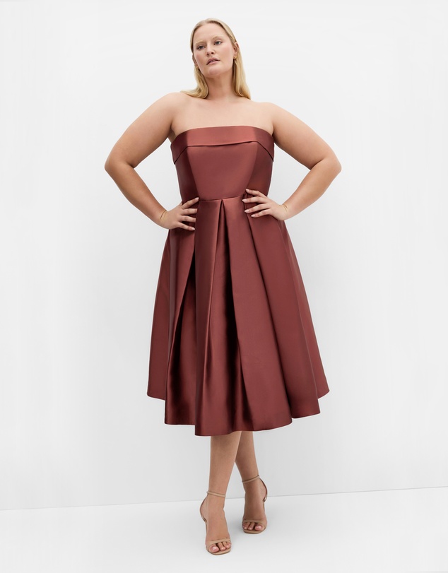 City Chic - Tiffany Strapless Midi Dress