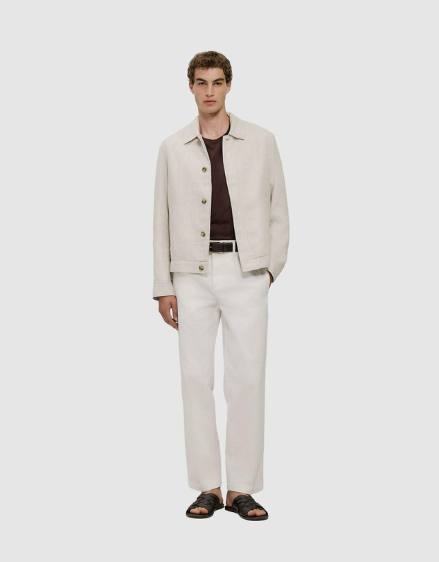 Trenery - Linen Harrington Jacket