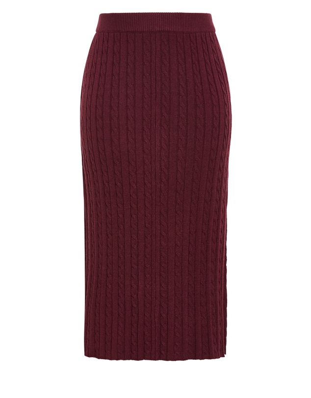 City Chic - Kenia Cable Knit Skirt