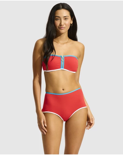 Seafolly - Beach Bound Zip Front Bandeau