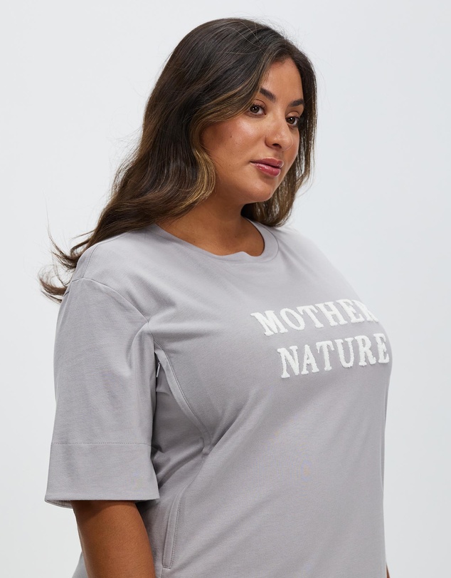 OMM Label - Mother Nature Birthing and Postpartum Nursing Gown