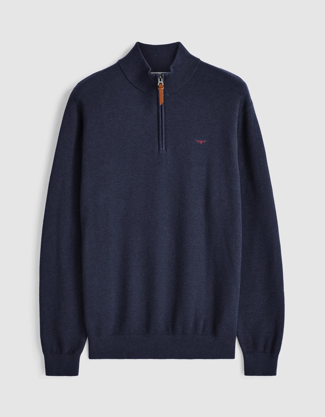 R.M.Williams - Warner Popcorn Quarter Zip Knit