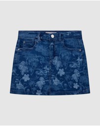GUESS - Stretch Denim Laser Skirt