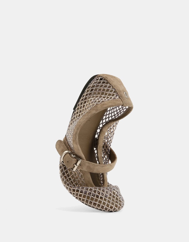 Nokwol - Lucky Taupe Suede/Mesh