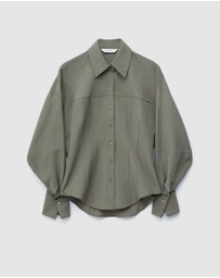 & Other Stories - Balloon-Sleeved Tapered Shirt