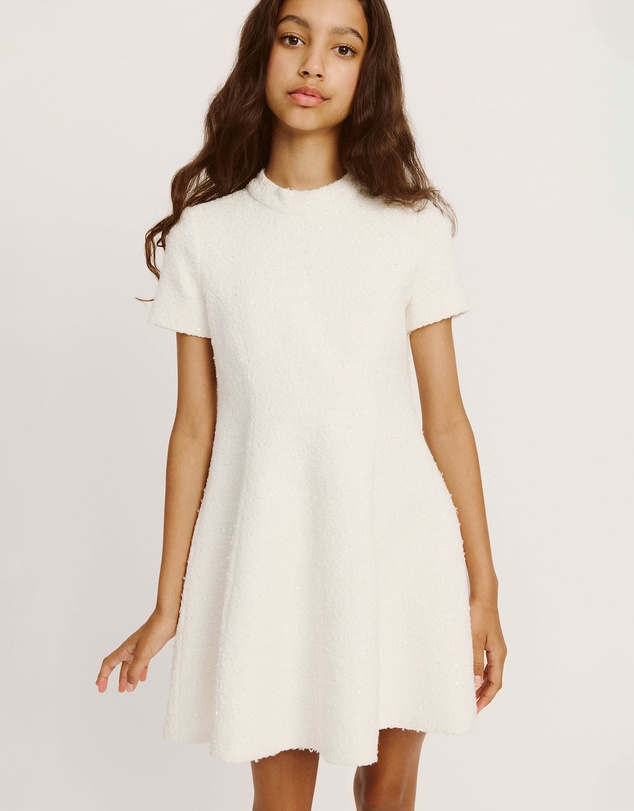 Bardot Junior - Zephyra Boucle Mini Dress - Kids-Teens