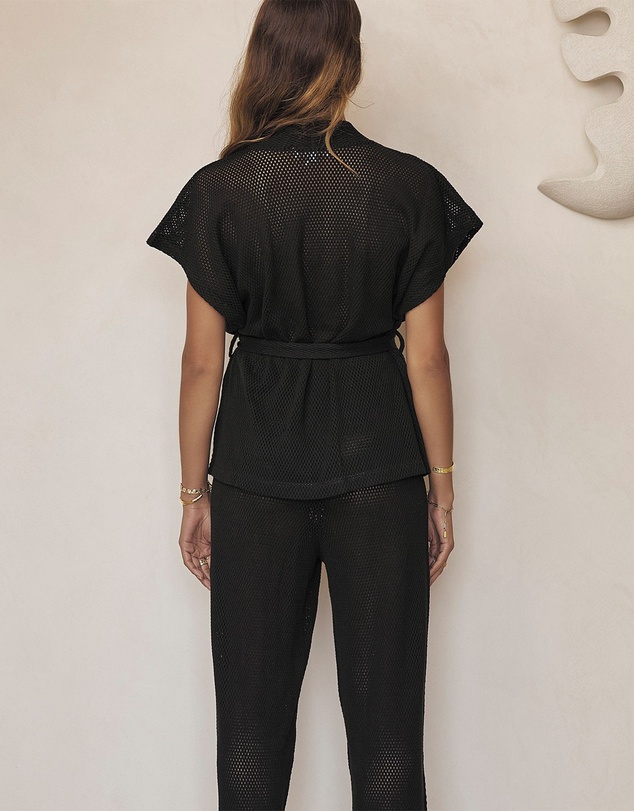 Arms Of Eve - Sardinia Wrap Top - Liquorice