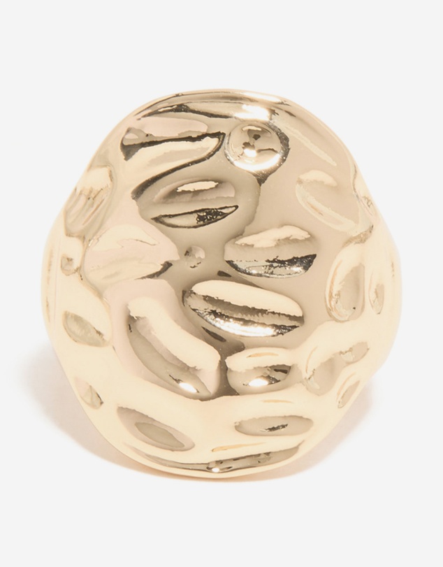 Lovisa - Gold Textured Oval Ring