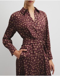 Country Road - Fluid Print Wrap Dress