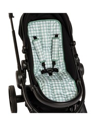 All 4 Ella - Pram Liner Gingham Sage