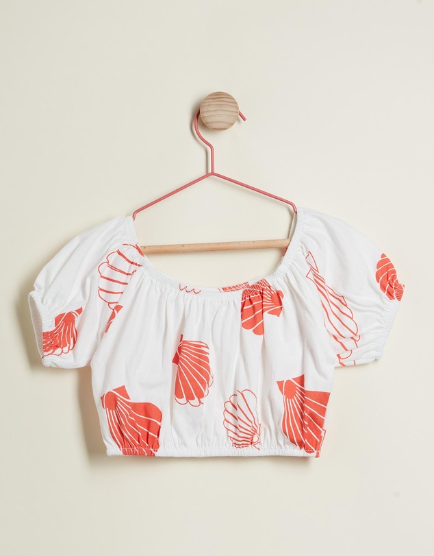PLAY etc - Clam Crop Blouse - Kids-Teens