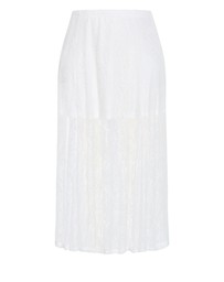City Chic - Plus size Lacey Maxi Skirt - ivory