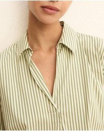 Emme - Green Stripe Poplin Shirt
