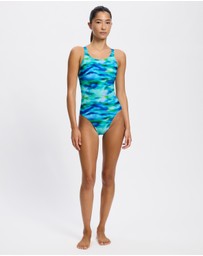 Speedo - Allover Printed Leaderback Sunset One Piece