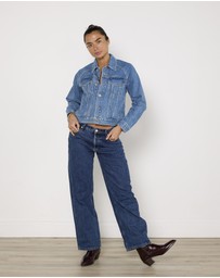 Cirkular - Pre-Loved - SLVRLAKE Silence Denim Jacket in Pacific
