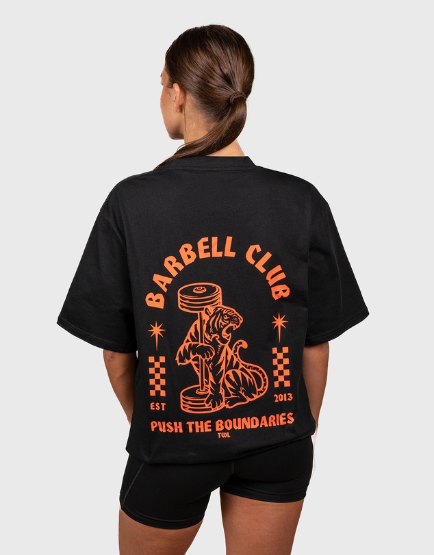 TWL - Lifestyle Oversized T-Shirt Tiger Faded Black/Tangerine