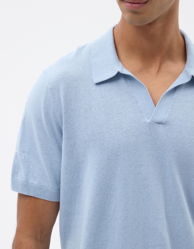 AERE - Linen Blend Knit Polo