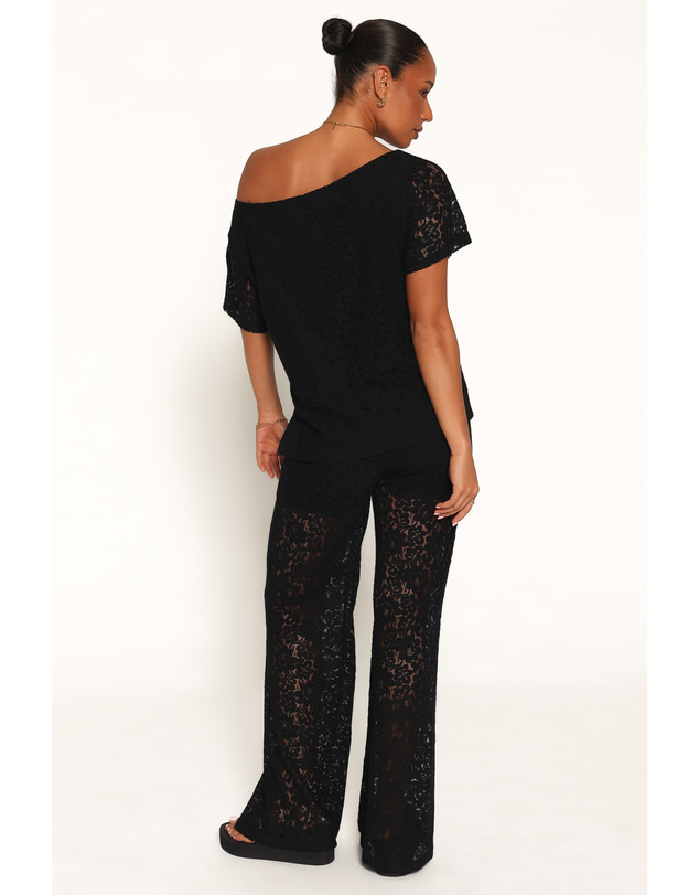 Petal & Pup - Tucker Lace Pant Set - Black
